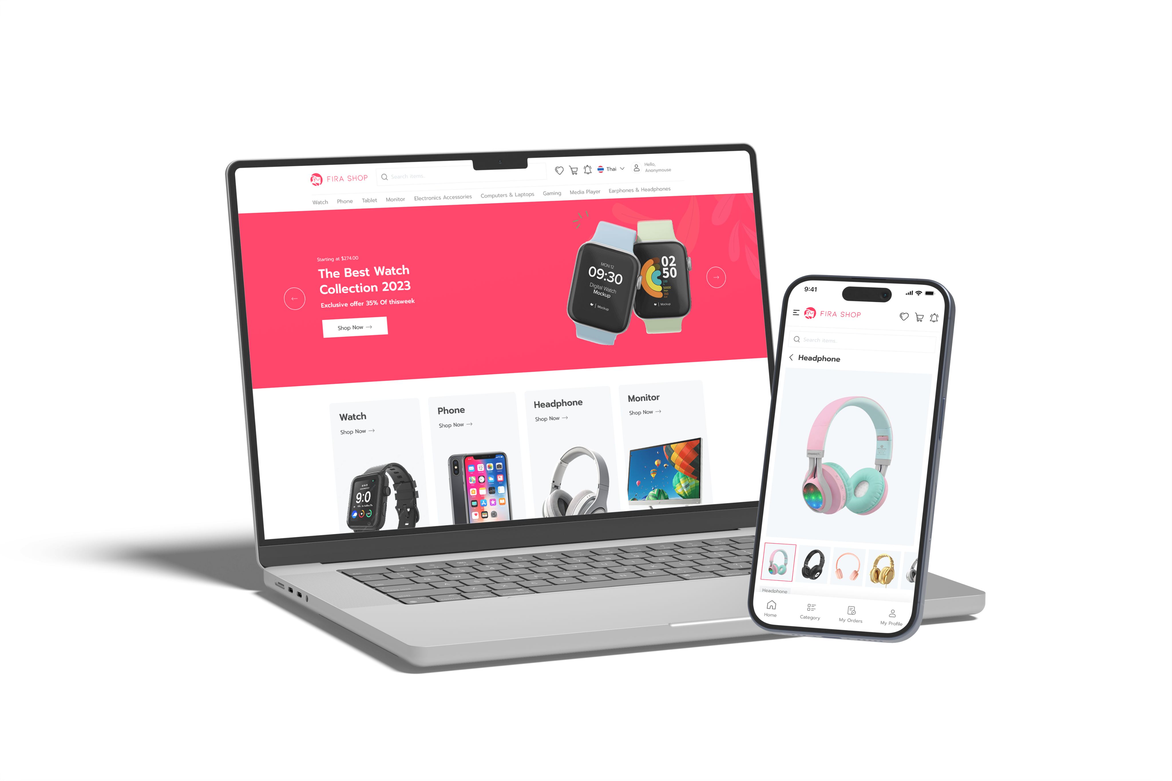 ภาพตัวอย่างผลิตภัณฑ์ของ Firashop